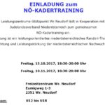 Einladung NÖ Kadertraining U12-U18
